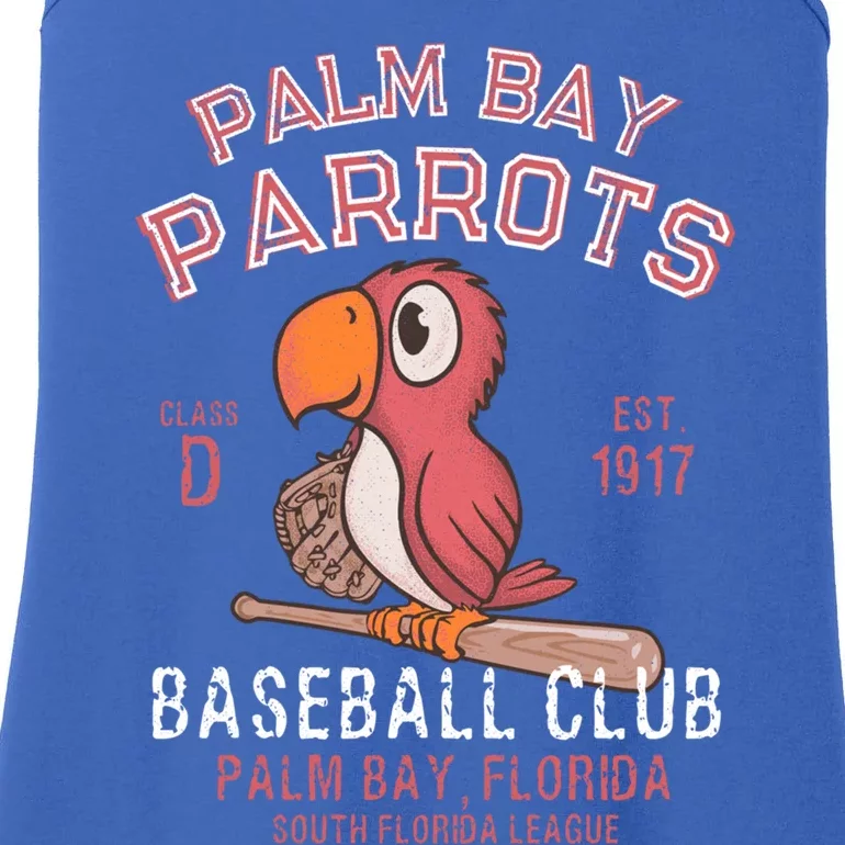 Palm Bay Parrots Baseball Retro Minor League Baseball Team Cool Gift Ladies Essential Tank