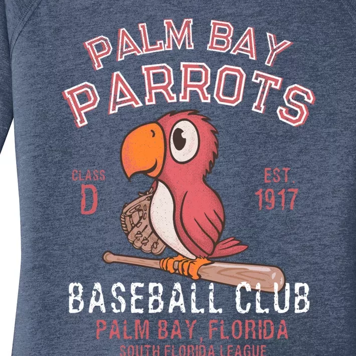 Palm Bay Parrots Baseball Retro Minor League Baseball Team Cool Gift Women's Perfect Tri Tunic Long Sleeve Shirt