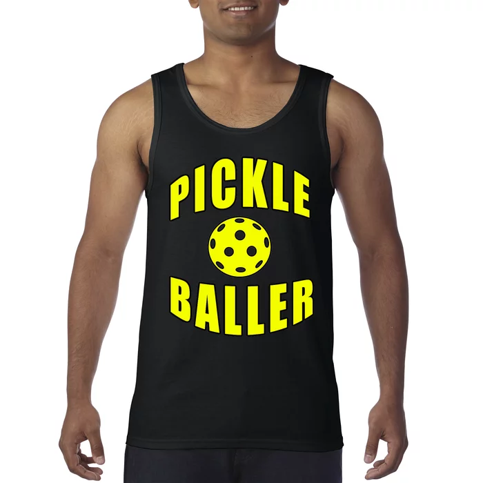 Pickle Baller Pickleball Player Design Tank Top