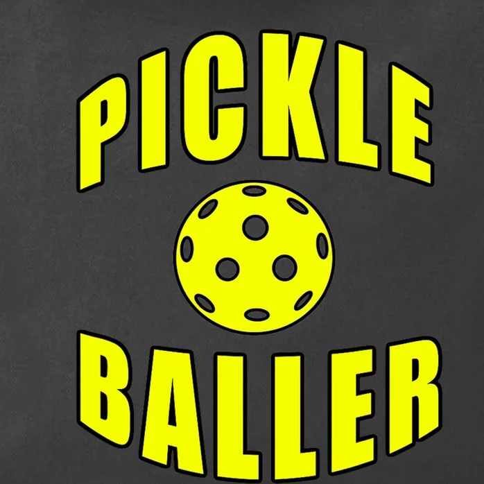 Pickle Baller Pickleball Player Design Zip Tote Bag