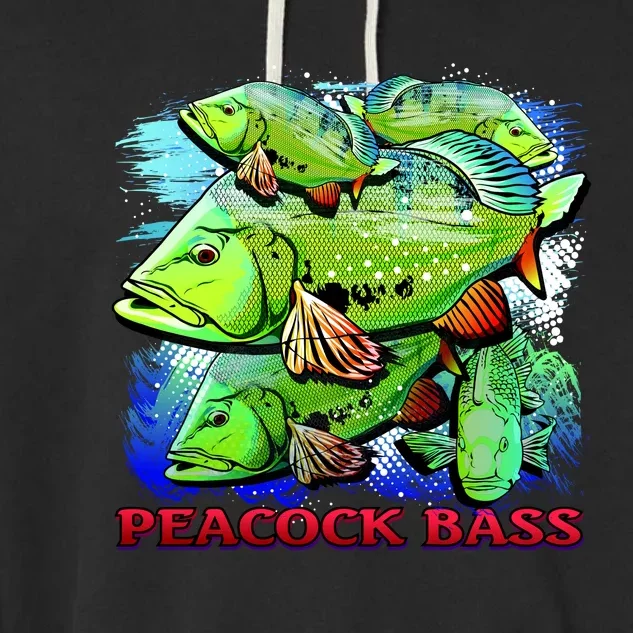 Peacock Bass Garment-Dyed Fleece Hoodie