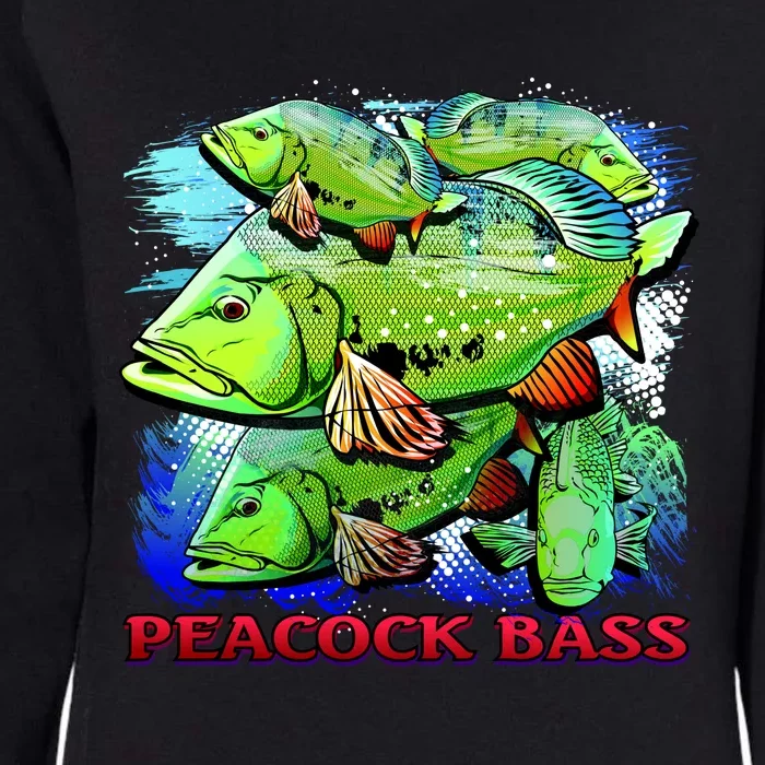 Peacock Bass Womens California Wash Sweatshirt