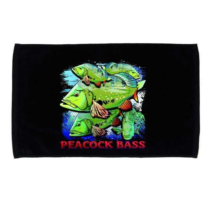 Peacock Bass Microfiber Hand Towel