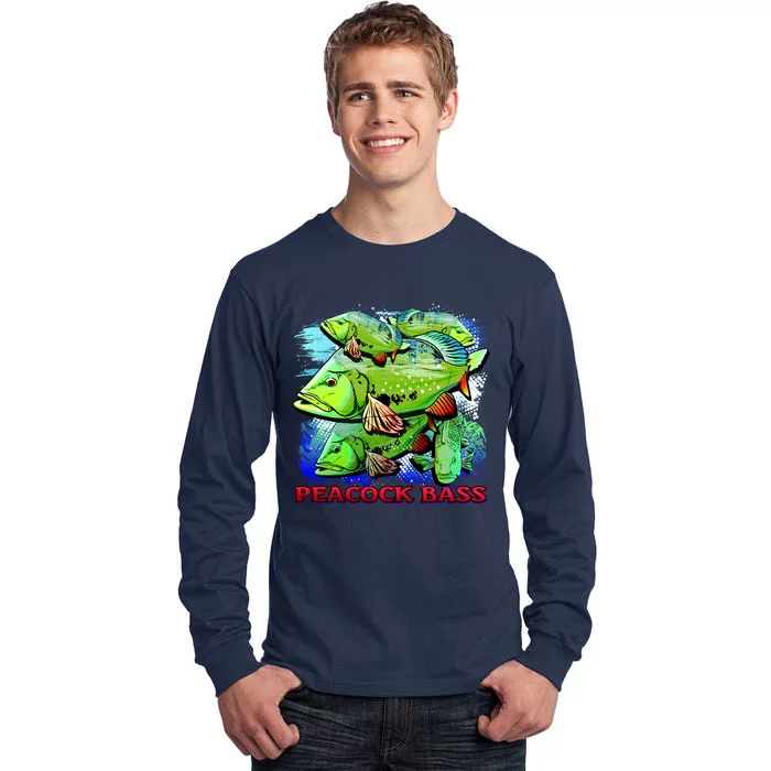 Peacock Bass Tall Long Sleeve T-Shirt