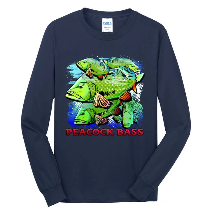 Peacock Bass Tall Long Sleeve T-Shirt