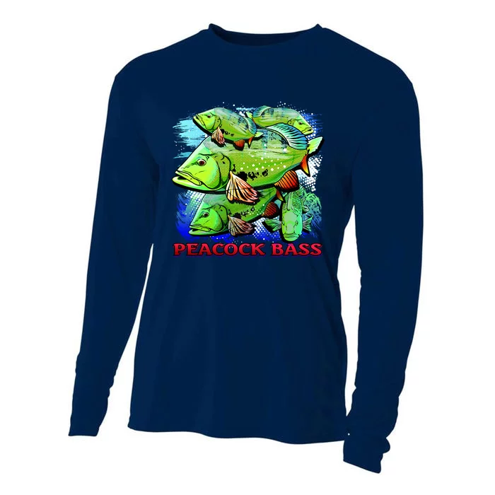 Peacock Bass Cooling Performance Long Sleeve Crew