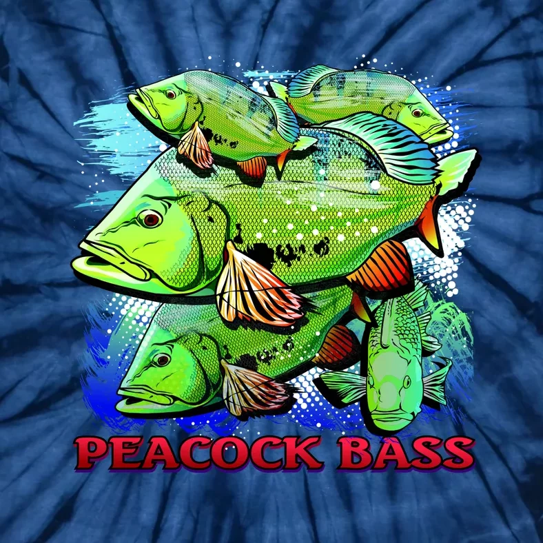 Peacock Bass Tie-Dye T-Shirt