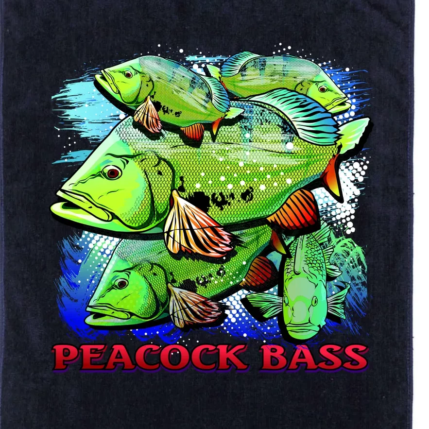 Peacock Bass Platinum Collection Golf Towel