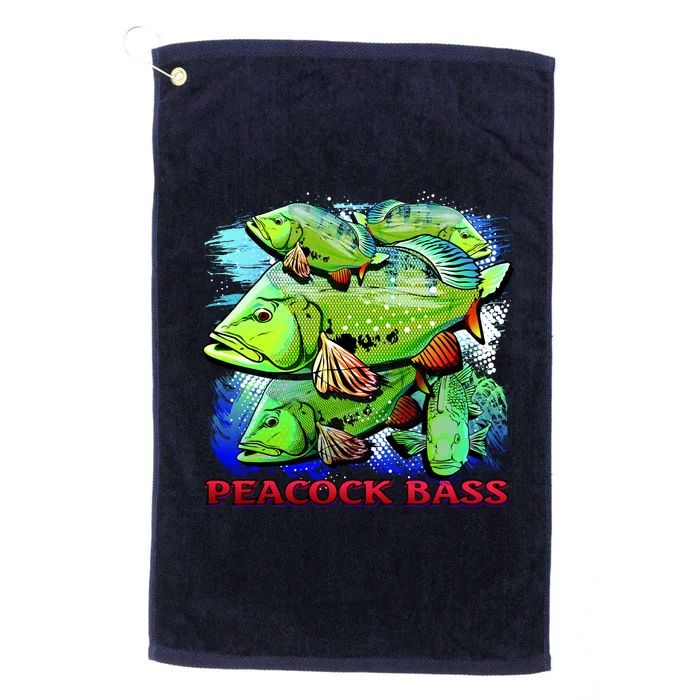 Peacock Bass Platinum Collection Golf Towel