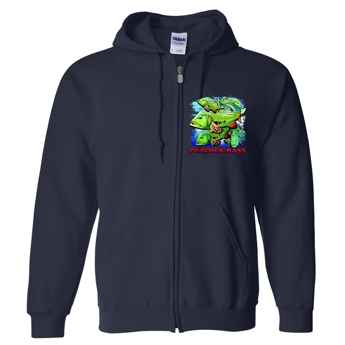 Peacock Bass Full Zip Hoodie