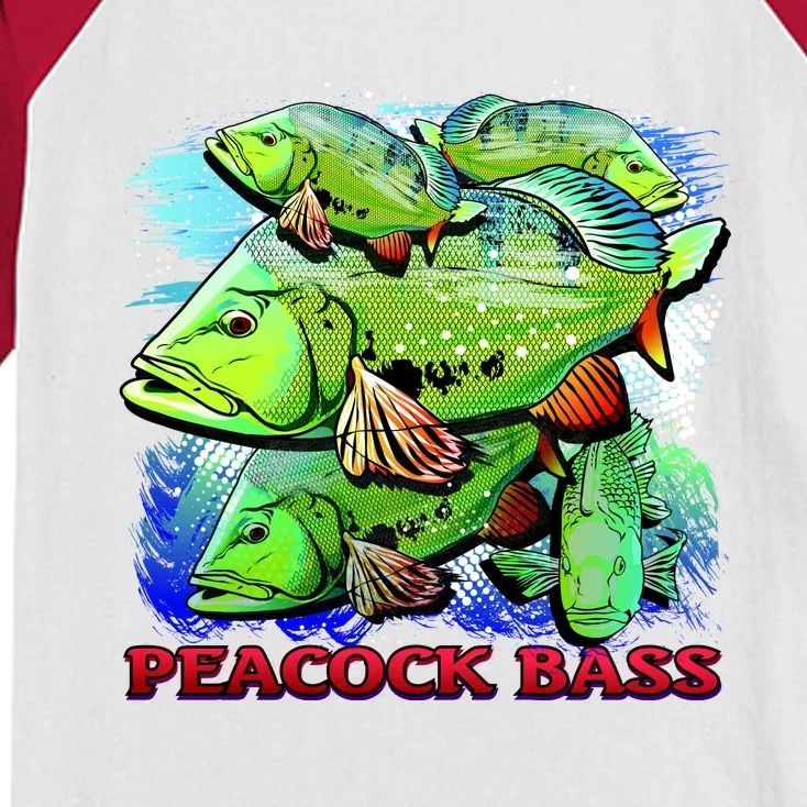 Peacock Bass Kids Colorblock Raglan Jersey