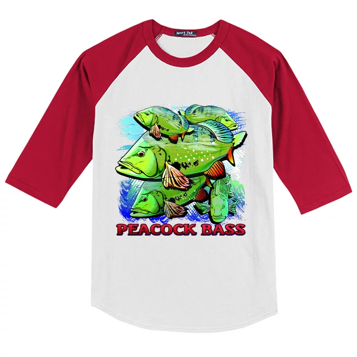 Peacock Bass Kids Colorblock Raglan Jersey