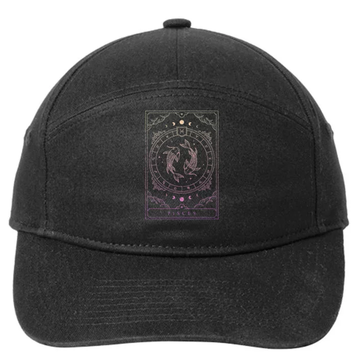 Pisces Birthday Present Wo Zodiac Sign Pisces 7-Panel Snapback Hat