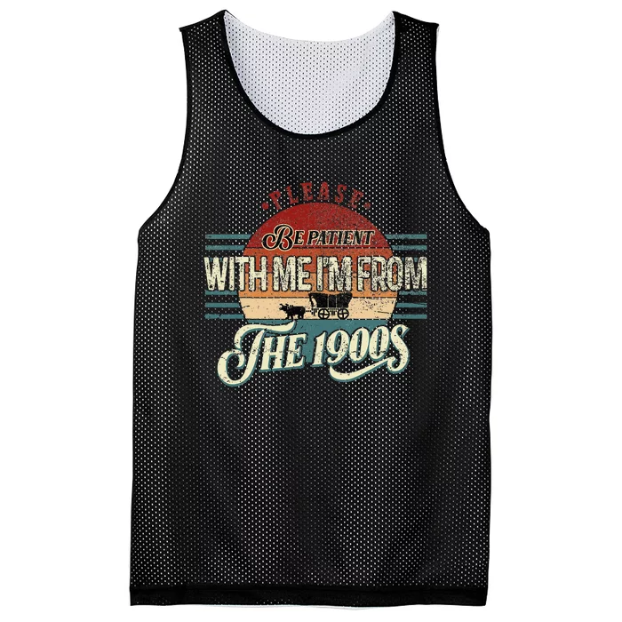 Please Be Patient With Me IM From The 1900s Mesh Reversible Basketball Jersey Tank