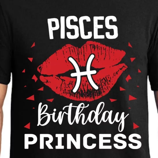 Pisces Birthday Princess Zodiac Gift Pajama Set