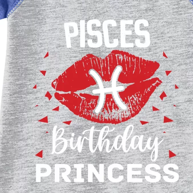 Pisces Birthday Princess Zodiac Gift Infant Baby Jersey Bodysuit