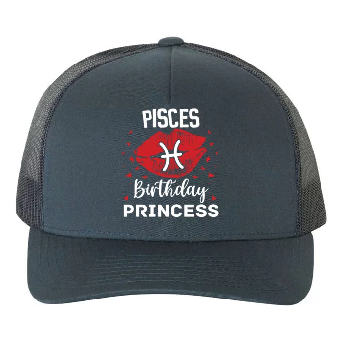 Pisces Birthday Princess Zodiac Gift Yupoong Adult 5-Panel Trucker Hat