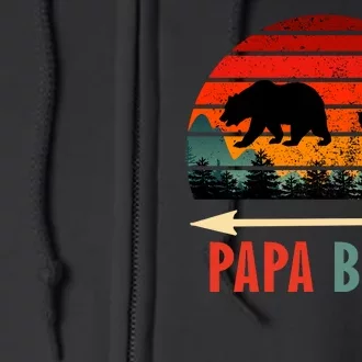 Papa Bear Full Zip Hoodie