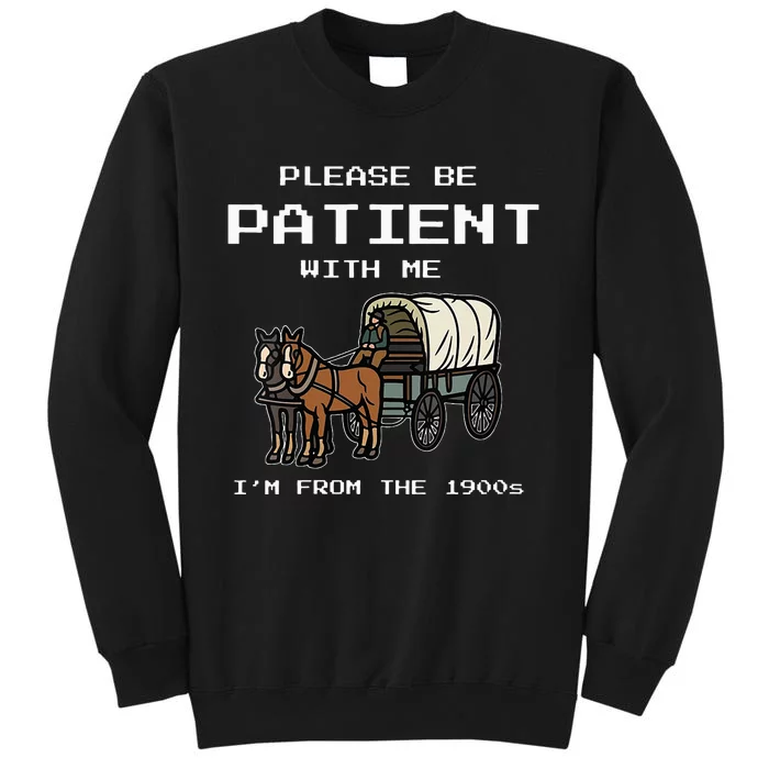 Please Be Patient With Me IM From The 1900s Tall Sweatshirt