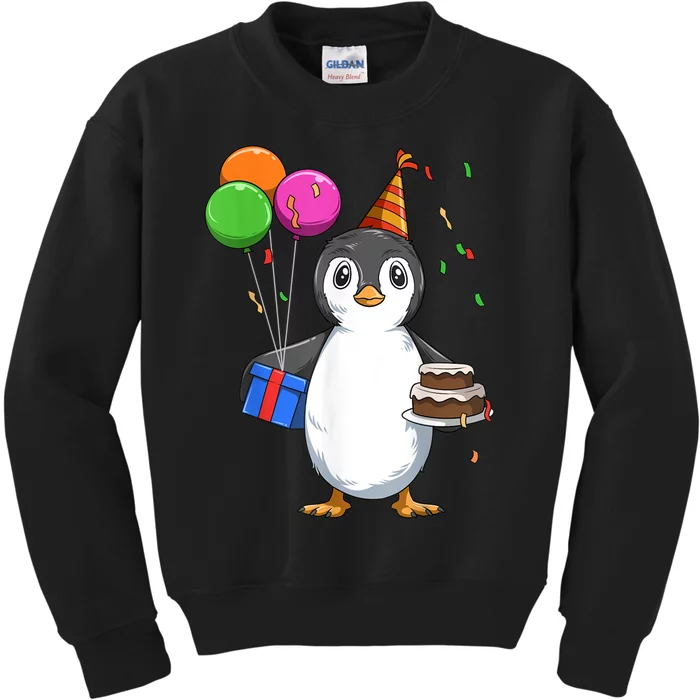 Penguin Birthday Penguin Birthday Party Penguin Theme Kids Sweatshirt