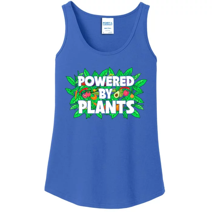 Powered By Plants Cute Gift Ladies Essential Tank