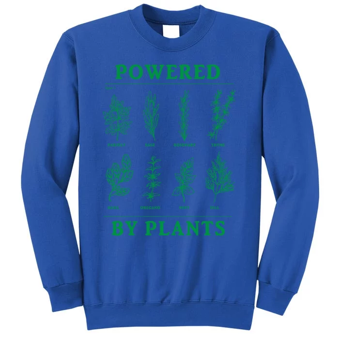 Powered By Plants Vegan Vegetarian Plantgiftbased Gift Sweatshirt