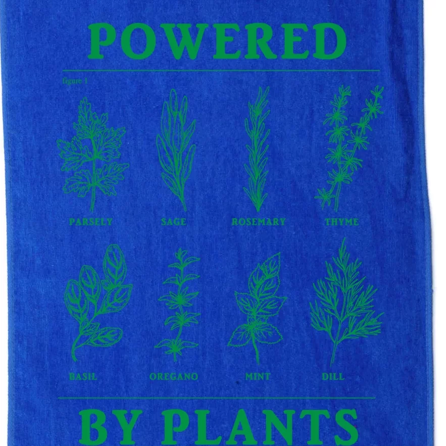 Powered By Plants Vegan Vegetarian Plantgiftbased Gift Platinum Collection Golf Towel