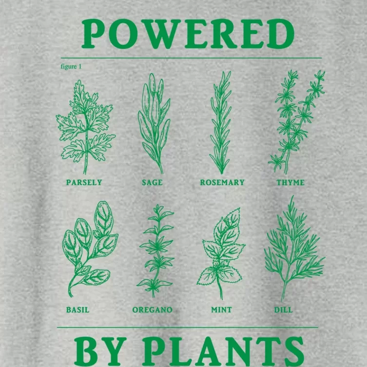 Powered By Plants Vegan Vegetarian Plantgiftbased Gift Women's Crop Top Tee