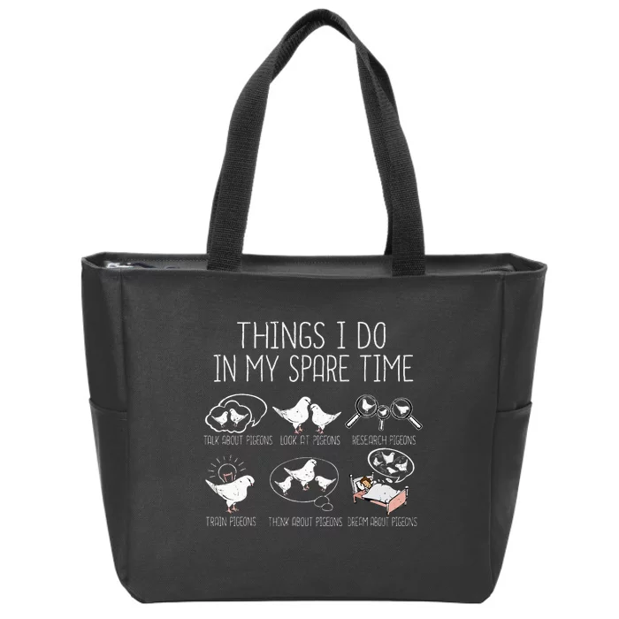 Pigeon Breeding Pigeon Racing Lover King Pigeon Zip Tote Bag