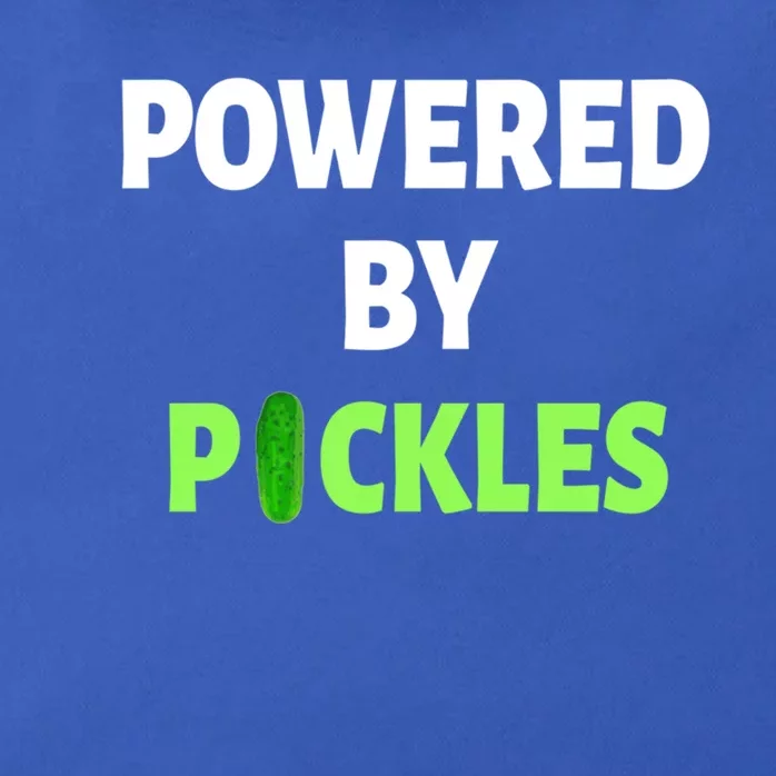 Powered By Pickles Funny Dill Pickle Lover Gift Veggie Food Gift Zip Tote Bag