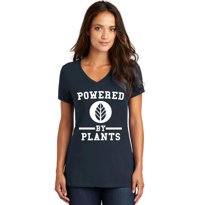 Powered By Plants Women's V-Neck T-Shirt