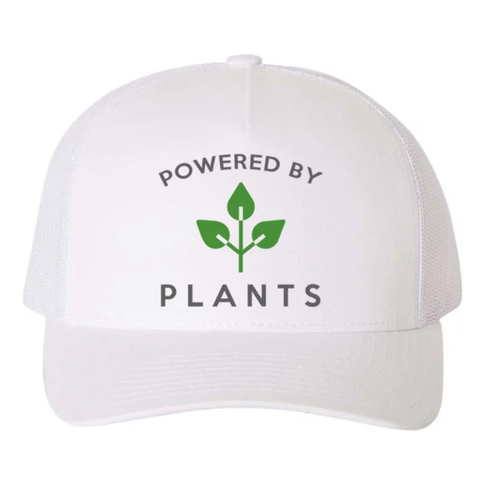 Powered By Plants Vegan Funny Slogan Gift Great Gift Yupoong Adult 5-Panel Trucker Hat