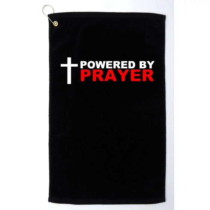 Powered By Prayer Platinum Collection Golf Towel