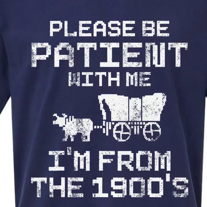 Please Be Patient With Me IM From The 1900S Funny Saying Sueded Cloud Jersey T-Shirt