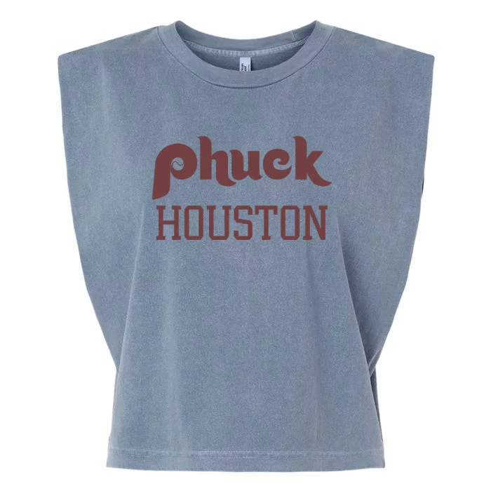 Philadelphia Baseball Phuck Houston Garment-Dyed Women's Muscle Tee