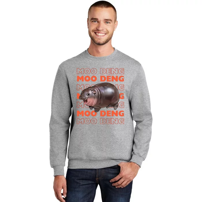 Pygmy Bouncy Pig In Thai Costume Moo Deng Tall Sweatshirt