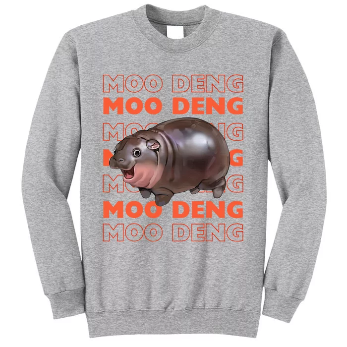 Pygmy Bouncy Pig In Thai Costume Moo Deng Tall Sweatshirt