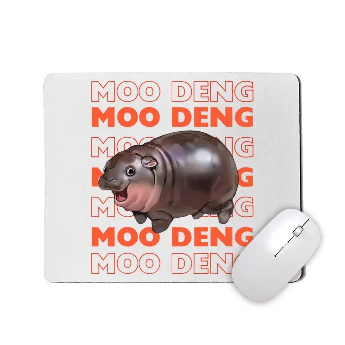 Pygmy Bouncy Pig In Thai Costume Moo Deng Mousepad