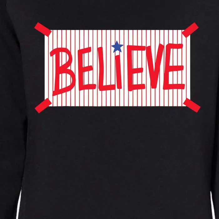 Philadelphia Believe Womens California Wash Sweatshirt