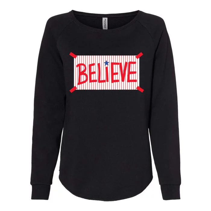 Philadelphia Believe Womens California Wash Sweatshirt