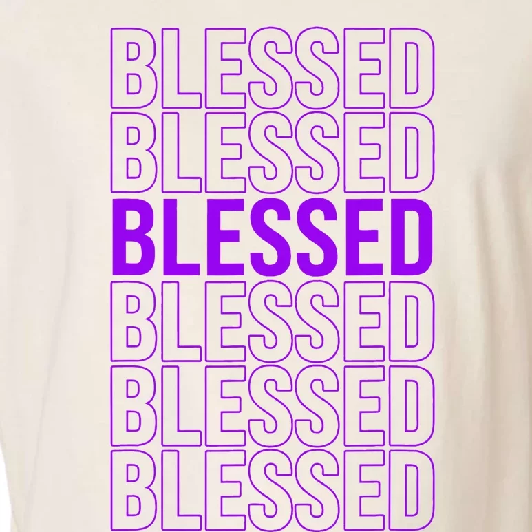 Purple Blessed Purple Garment-Dyed Women's Muscle Tee