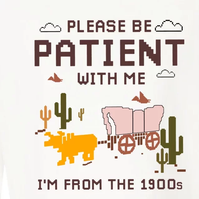 Please Be Patient With Me Im From The 1900s Cropped Pullover Crew