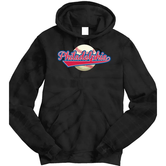 Philadelphia Baseball Tie Dye Hoodie