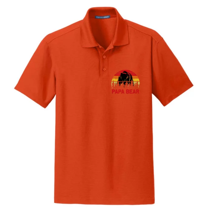 Papa Bear Dry Zone Grid Performance Polo