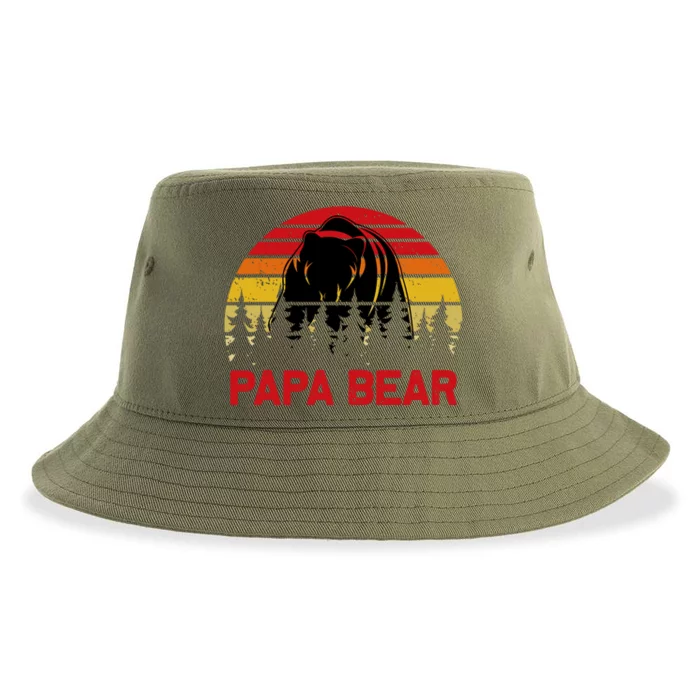 Papa Bear Sustainable Bucket Hat