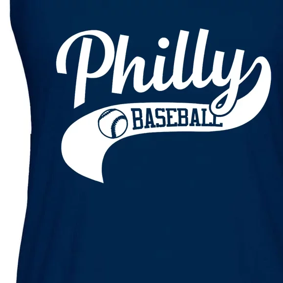 Philly Baseball Player Ladies Essential Flowy Tank