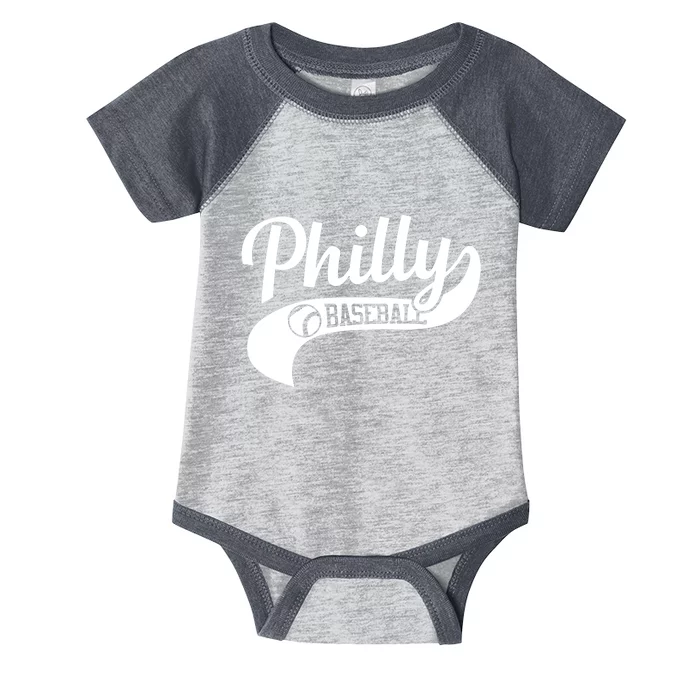 Philly Baseball Player Infant Baby Jersey Bodysuit