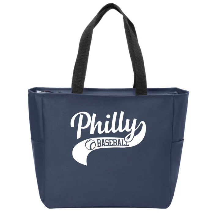 Philly Baseball Player Zip Tote Bag