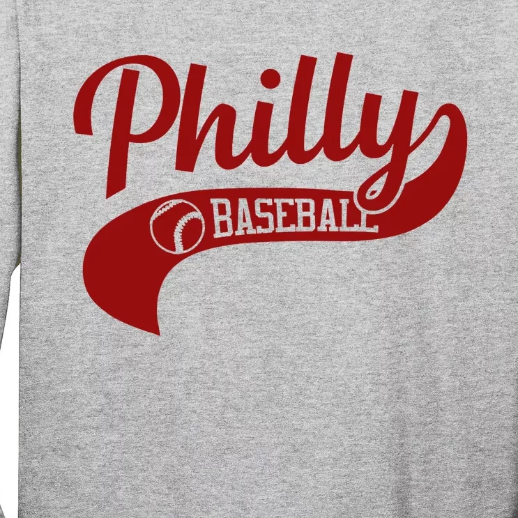 Philly Baseball Player Long Sleeve Shirt