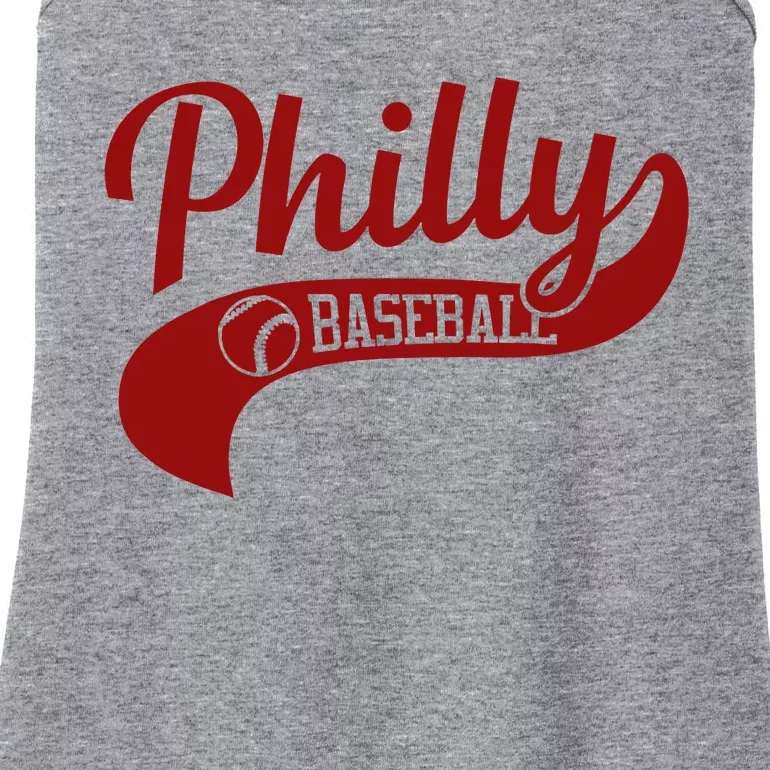 Philly Baseball Player Ladies Essential Tank